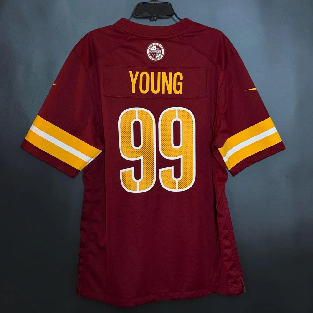 Nike Washington Commanders Chase Young 99 Jersey Mens Large Burgundy 67NM-WSGH